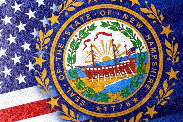 An artistic rendering of the seal of the State of New Hampshire