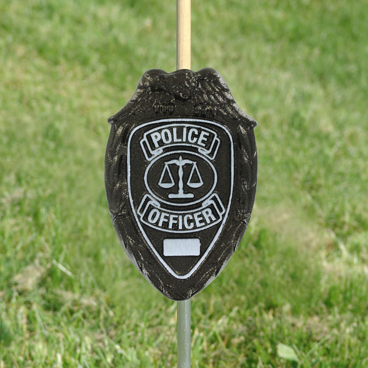 Temple Aluminum Police Grave Marker