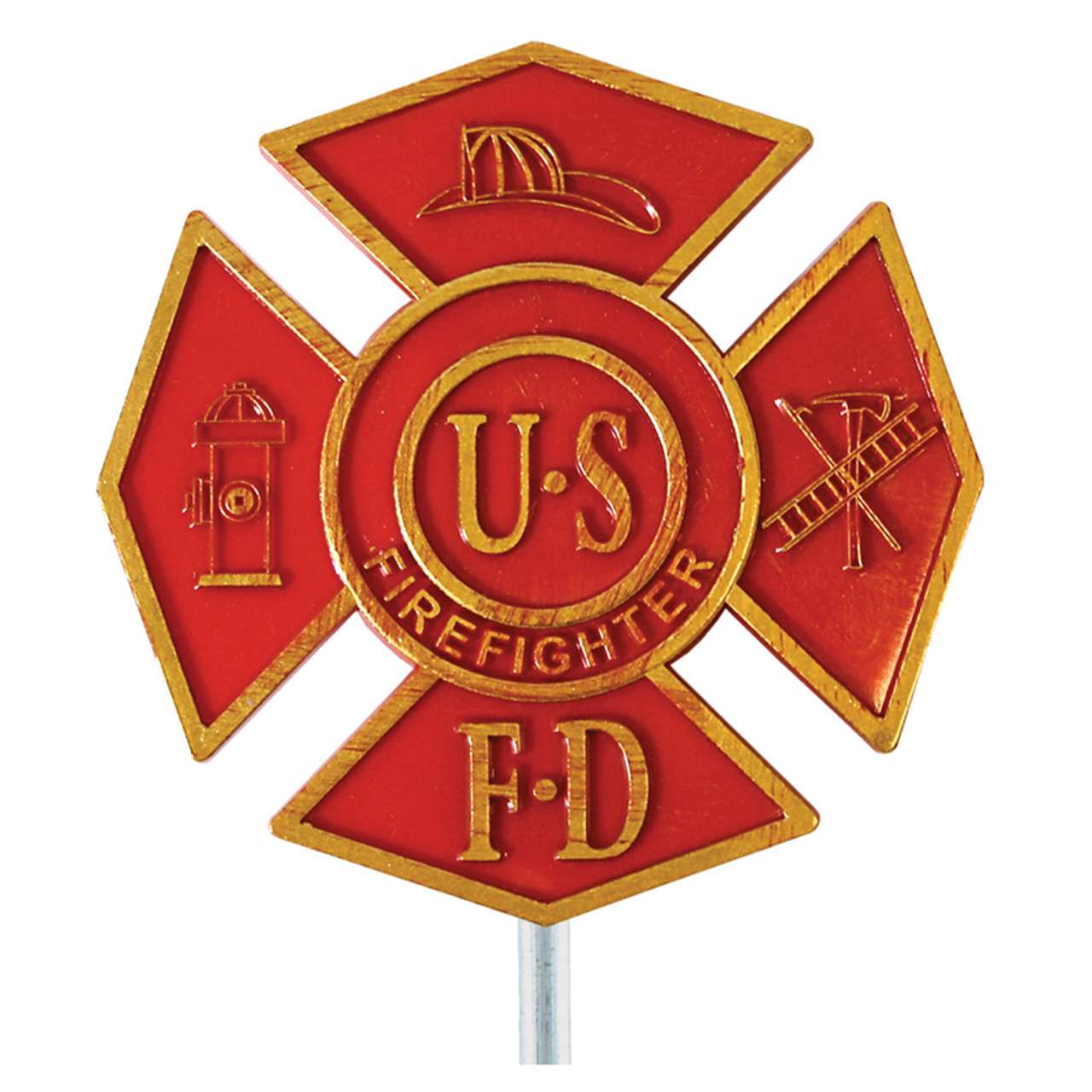 Fireman Grave Marker - Thermoplastic