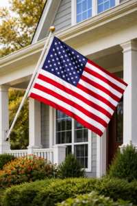 Flag from a Porch