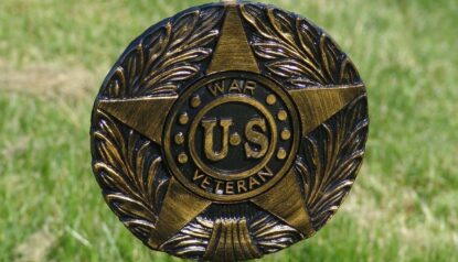U.S war veterens grave marker