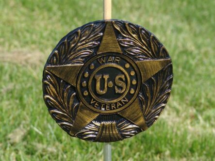 U.S war veterens grave marker